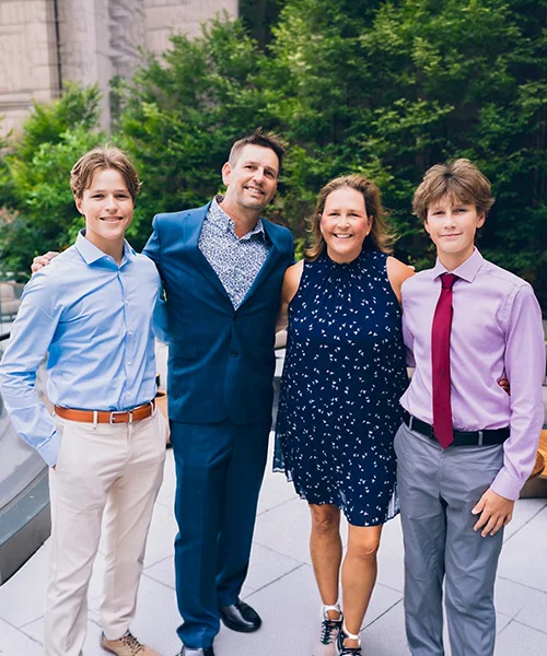Dr. Oman and family